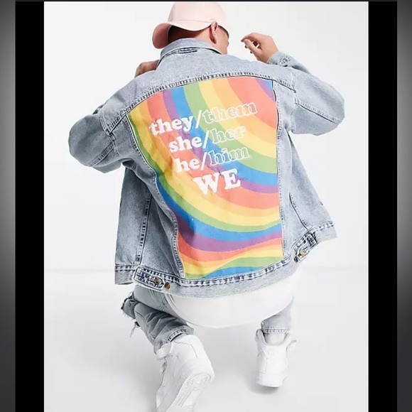 Levi's Men's Liberation Pride Trucker Jacket Pride LGBTQ